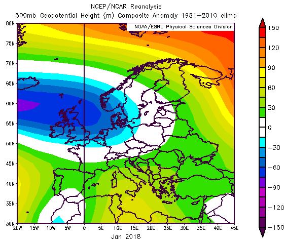 territorio. Nel mese di dicembre le temperature sono state di poco inferiori alla media con un segnale più significativo sulle regioni nordoccidentali.