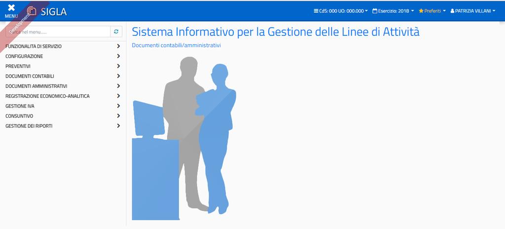 1.2.1 Informazioni all accesso Subito dopo l accesso all applicazione vengono evidenziati alcuni processi amministrativi (box informativi) relativi a procedure da portare a termine da parte dell