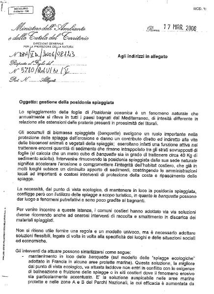 LE INDICAZIONI DEL MINISTERO DELL AMBIENTE E DELLA TUTELA DEL TERRITORIO E DEL MARE Riconoscendo il ruolo ecologico - ambientale delle biomasse spiaggiate, il Ministero dell Ambiente e della Tutela