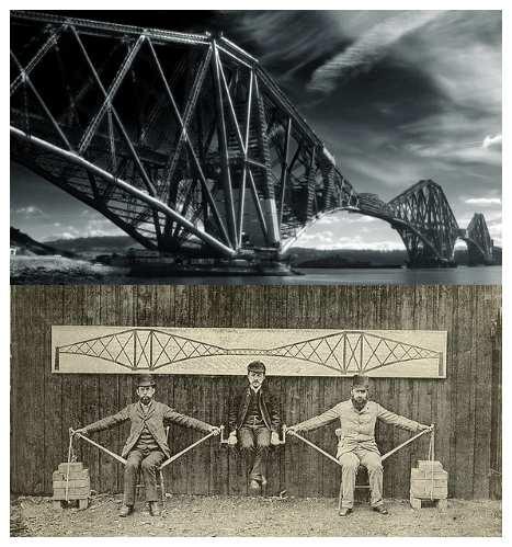 the design of he Forth Bridge (Scotland) 1883-1890 by Sir John Fowler and Sir Benjamin Baker APPUNTI DAL CORSO DI COSTRUZIONI DIMENSIONAMENTO DEGLI ELEMENTI STRUTTURALI CON IL METODO