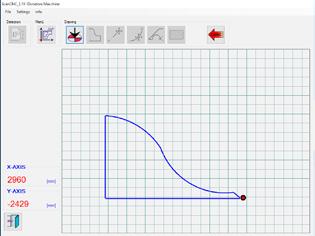 Terminata l operazione di rilevamento l operatore può: Elaborare la sagoma sul touch-screen della macchina utilizzando l optional Parametrix o Easycut, EasySTONE Basic