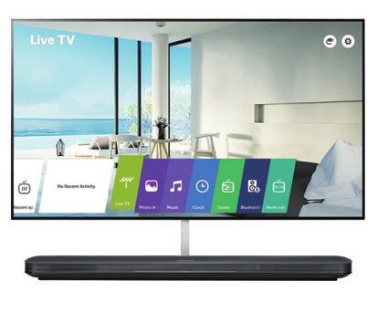 WU960H HOTEL TV OLED WALLPAPER 65 Hotel TV OLED Wallpaper Risoluzione 3840x2160 Supporto HDR/Dolby Vision Soundbar 60W 4.2 Smart TV webos 4.