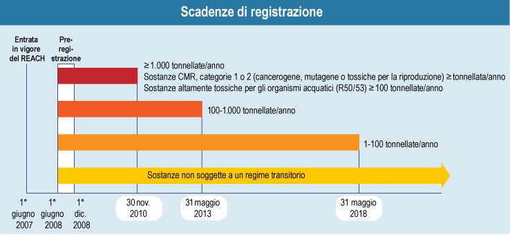 (*) Ai sensi del regolamento REACH si definiscono: 1) sostanza: un elemento chimico e i suoi composti, allo stato naturale od ottenuti per mezzo di un procedimento di fabbricazione, compresi gli