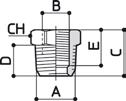 S13 PROLUNGA CILINDRICA PARALLEL EXTENSION S13580 M5 G1/8 14.