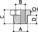 S13330 G3/8 G3/8 26 10 11 22 35 S13230 G1/2 G3/8 30 12 11 26 56 S13320 G3/8 G1/2 28 10 13 26 52 S13220 G1/2 G1/2 31 12 13 26 50 S14 RIDUZIONE CONICA TAPERED REDUCTION S14850 R1/8 M5 12 8 6 12 7