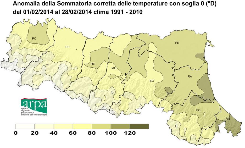 Sommatorie termiche Soglia 0 C