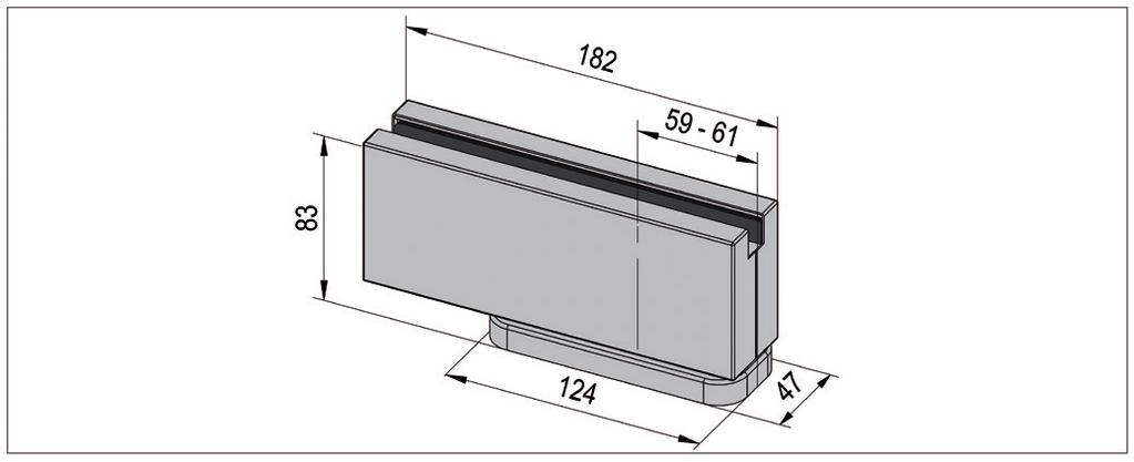 peso della porta 100 kg Forza di chiusura EN3 testate in base alla normativa DIN EN 1154 a 500.