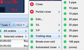 4.3.3.Dettagli ordine È anche possibile aprire una finestra popup per ogni ordine cliccando sul suo numero del ticket o facendo clic sull` icona e scegliendo Edit. La finestra popup indica: 1.
