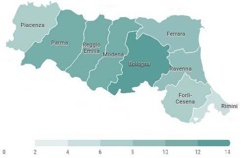 FORLI'-CESENA 7,4 35,0 RIMINI 4,9 28,9 La domanda di diplomati e laureati La