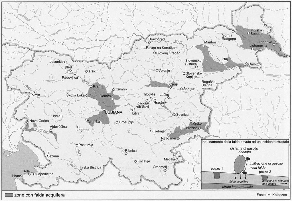 6/18 *M18150132I06* Slovenia 1 7. Per ciascuno dei laghi elencati, indicatene il tipo in base all'origine. Laghi del Triglav: Lago di Ptuj: 8.