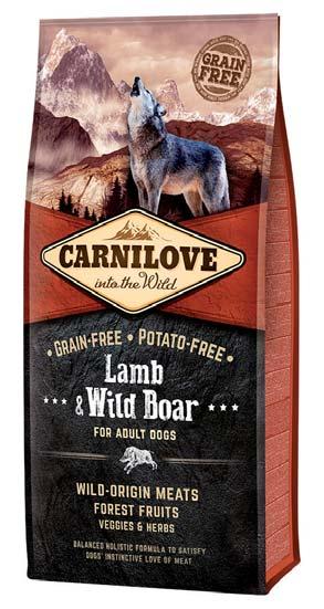 CARNILOVE SALMON & TURKEY FOR LARGE BREED PUPPIES PER CUCCIOLI DI GRANDE TAGLIA > 25 KG (3-30 MESI) CARNI DI ORIGINE SELVATICA 70% FRUTTI DI BOSCO, VERDURE ED ERBE 30% INGREDIENTI: salmone