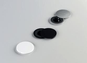 Set coperture girevoli > Applicazione: cucina e ufficio struttura in plastica > Finitura/Colore: nero, con anelli