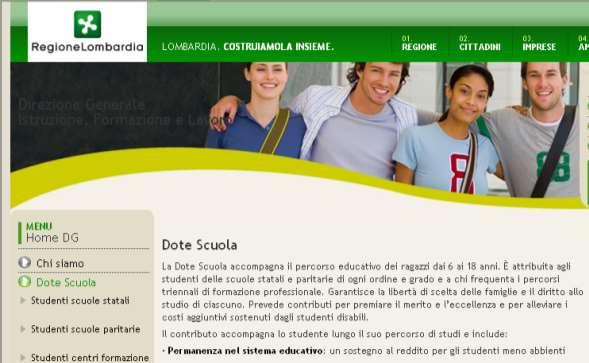 - Istruzione e Formazione Professionale (Intesa Stato-Regione Lombardia. Legge regionale n.