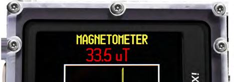 MAGMETER (Magnetometer) L ix3m può rilevare i campi elettromagnetici emessi da alcuni tipi di metalli ( ferromagnetici ) (Acciaio inox ed oro non sono ferromagnetici, il ferro lo è) La calibrazione