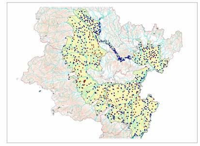 La La rete di di monitoraggio regionale delle acque sotterranee E E costituita da dacirca 700 700 punti punti di di monitoraggio ubicati ubicati nelle nelle aree aree di di pianura pianura della
