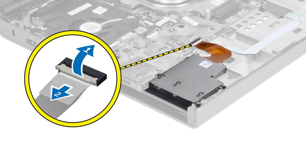 Rimozione del modulo ExpressCard 1. Seguire le procedure descritte in Prima di effettuare interventi sui componenti interni del computer.