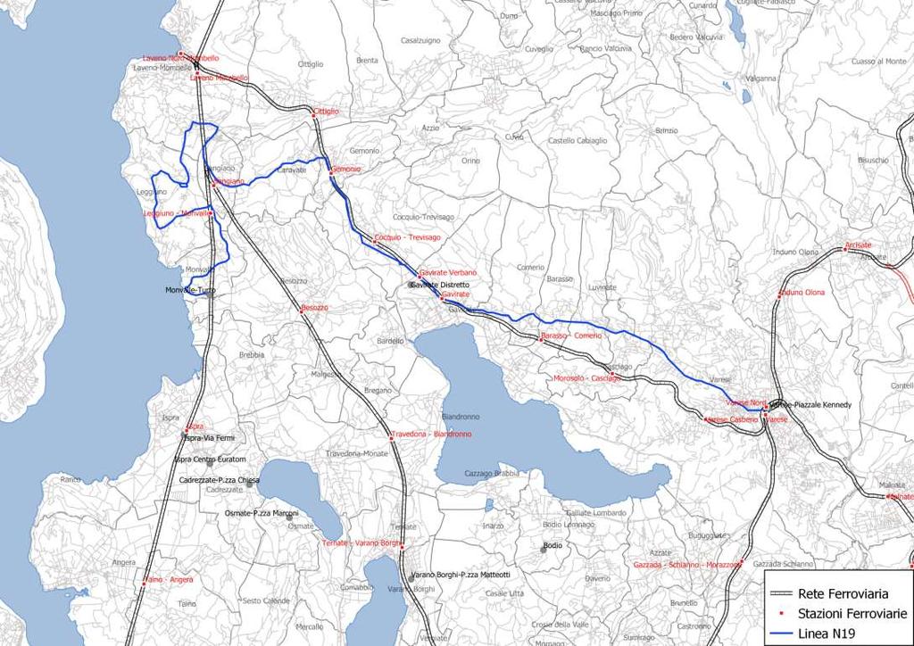 L ipotesi progettuale prevede l allungamento di una corsa, proveniente da Monvalle, fino alla fermata di Varese Piazzale Kennedy e