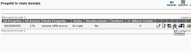 La sezione Domanda (ultimo pulsante della modulistica) chiede al soggetto attuatore se intende lasciare la comunicazione di avvio in stato