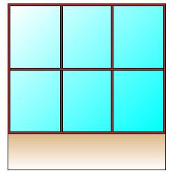 CARATTERISTICHE TERMICHE DEI COMPONENTI FINESTRATI secondo UNI EN 12831 - UNI EN ISO 6946 - UNI EN ISO 10077 Descrizione della finestra: Allvs 370x306 Codice: W35 Caratteristiche del serramento