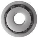 CUSCINETTI A SFERE IN MATERIALI POLIMERICI - POLYMERIC BALL BEARINGS UC d D B C S1 S mm/inch Carico Kg.
