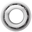 CUSCINETTI A SFERE IN MATERIALI POLIMERICI, SIGILLATI PRE-LUBRIFICATI 2RS - PRE-GREASED SEALED POLYMERIC BALL BEARING 2RS SB Suffisso UNF: Misure in pollici dei grani di bloccaggio UNF suffix: inch