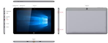 8. Tablet 10 Windows Figura 14 Mediacom WinPad PLUS 4G stema operativo Risoluzione del display Caratteristiche Mediacom WinPad PLUS 4G (M- WP10P4H) Windows 10 Home 224 PPI Ampiezza del display