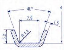 Tutti i profili sono disponibili fino ad un diametro massimo di 999 mm.