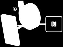 Disconnessione dello smartphone Android mediante funzionalità One touch (NFC) È possibile disconnettere le cuffie dallo smartphone connesso toccando le cuffie con quest ultimo.