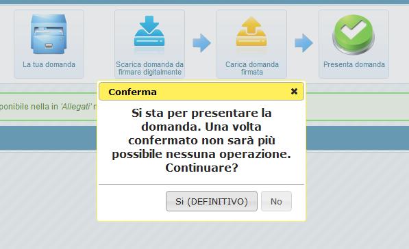 correttamente, potete vederla nella tabella allegati