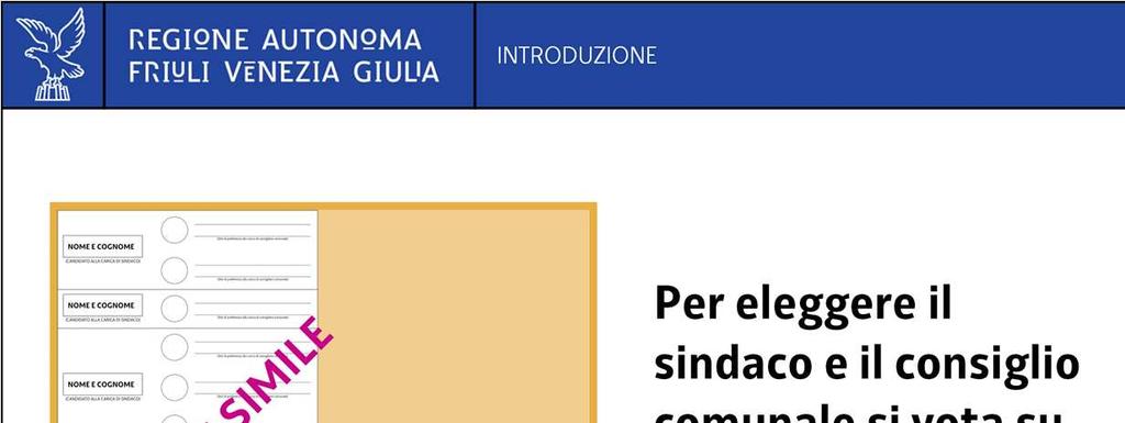 Per eleggere sia il sindaco che il consiglio comunale si vota su un unica scheda.