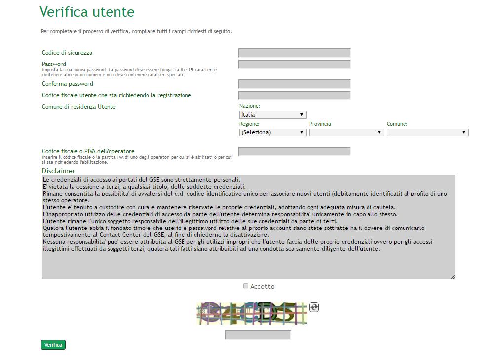 Figura 10 Pagina di verifica Utente Se tutto corrisponde, dopo aver premuto il bottone Verifica, viene effettivamente creato l account con tutte le associazioni del caso, e viene inviata una mail di