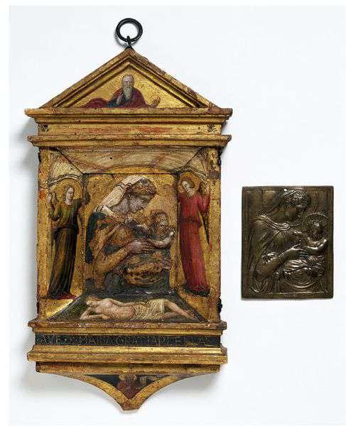 Donatello (1386-1466) Madonna col Bambino bronzo Madonna col