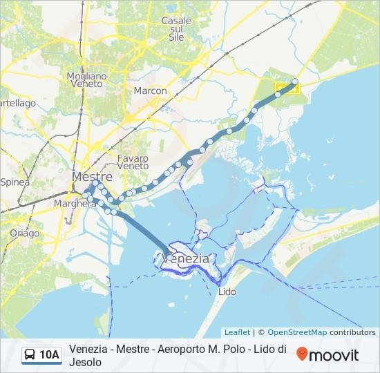 Direzione: Portegrandi 27 fermate VISUALIZZA GLI ORARI DELLA LINEA Piazzale Roma (Corsia A1) Piazzale Roma A1, Venezia Mestre - Via Righi Aquae (Porto Marghera Fs) Mestre - Breda (Fincantieri) Mestre