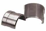 Accessori Anelli salvadita Caratteristiche Accessori in ottone nichelato, vengono utilizzati come soluzione tecnica nei tubi flessibili in poliaide protetti da treccia metallica.