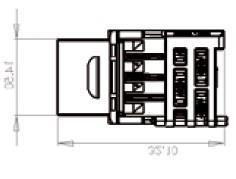 distanza tra il pannello di permutazione all interno dell armadio a rack di piano e la presa della postazione di lavoro sia al massimo di 90 metri.