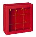 Cassette Cassetta porta estintore per camion/interno Kg 6 ABS nero/rosso Dim.