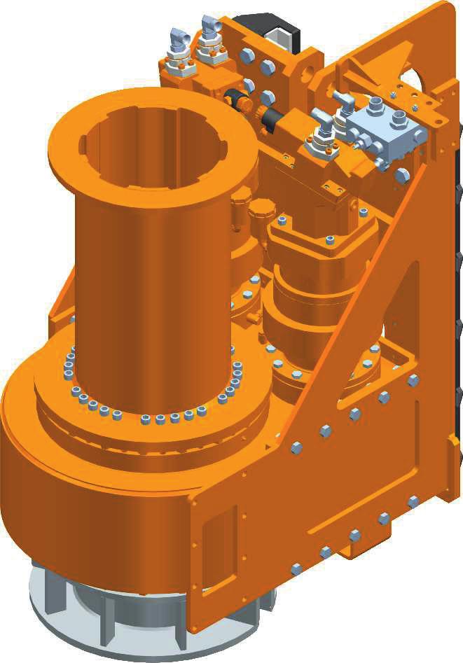 SCHEDA TECNICA KIT DI PERFORAZIONE DATA SHEET DRILLING KIT Rotary idraulica Coppia max nominale Velocità max di perforazione Velocità di scarico Hydraulic rotary head Max nominal torque Max drilling