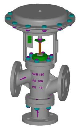 VALVOLE PNEUMATICHE serie UNIWORLD 5600AR15100/I 07 2016 TRE VIE MISCELATRICE DI REGOLAZIONE PED 2014/68/UE / ATEX 2014/34/UE / DIRETTIVA MACCHINE 2006/42/CE Tipo 5600 AR C = CHIUSA A-B = APERTA TIPO