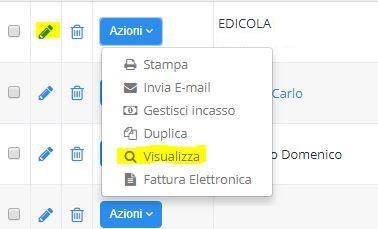 6) Completata la fase di inserimento, dopo aver cliccato sul tasto SALVA, è