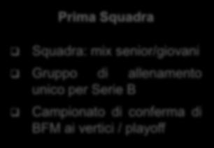 Linee guida Programmazione 2019-2020: linee guida Serie B:squadra giovane con innesti di ragazze del Settore Giovanile in