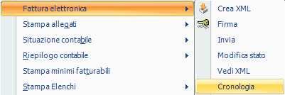 XML. Il Comando Cronologia consente una