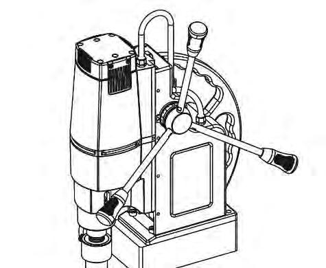 7 INSTALLAZIONE DELLA MACCHINA Per assemblare il Trapano magnetico, procedere nel seguente modo: Pulire la macchina Prima di iniziare l installazione pulire i componenti della macchina dal prodotto