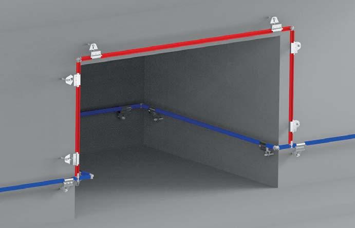 5 mm, lunghezza 2'500 mm, laminato a freddo 860337 LaneLED INOX48, supporto per corrimano in getto di acciaio V4A, 1.4401 incl.