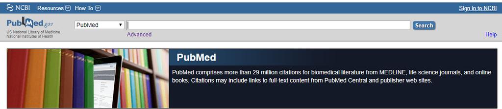 Registrarsi sul sito di PubMed e creare una utenza