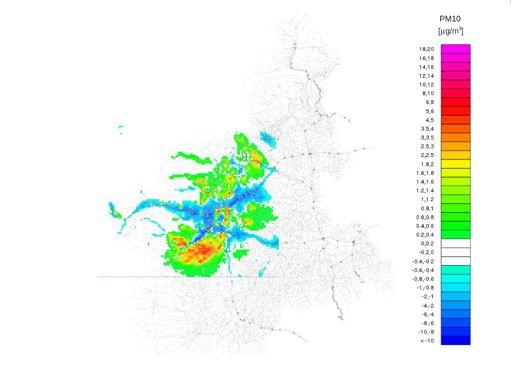 Approfondimento dell inventario Traffico I test mostrano che la diminuzione delle concentrazioni di PM10 su Torino è superiore a 5 µg/m 3 come media mensile INVERNO ESTATE Modificando la frazione di