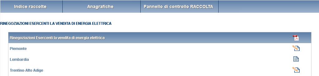 Se l elenco delle tipologie di utenza visualizzate nella maschera non coincide con le attività svolte dall utente in ciascuna regione, è necessario aggiornare le informazioni dichiarate nell