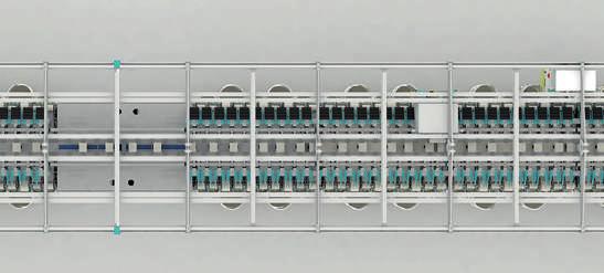 Automazione Carrelli di Levata e Riattacco indipendenti per ogni lato* Paraffinatore Comandato singolarmente per ogni unità. Stribbia Stribbia Loepfe 1N1 (o su richiesta 3N1).