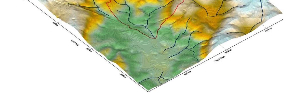 Sezione di chiusura Figura 1 Carta altimetrica del bacino denominato Via Mottola.