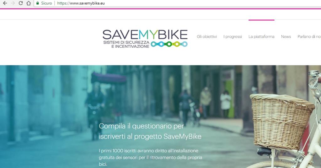 1. SISTEMA BICI 1.1. Registrazione utente Dalla