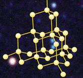 La struttura del diamante Struttura cristallina Struttura del diamante cristallina del diamante Ogni Ogni atomo di carbonio carbonio è legato è